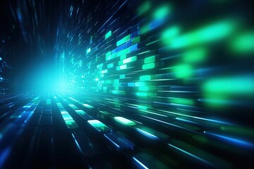 abstract futuristic background with pink blue glowing neon moving high speed wave lines and bokeh lights. Data transfer concept Fantastic wallpaper