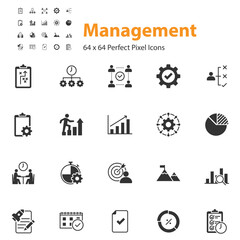 set of management icons, business, organization,