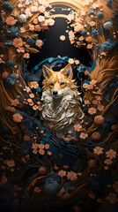 Generative AI, 12 zodiac is represent by using animals to be symbol including Rat, Ox, Tiger, Rabbit,  Dragon, Snake, Horse, Goat, Monkey, Rooster, Dog and pig. image style paper sculptures