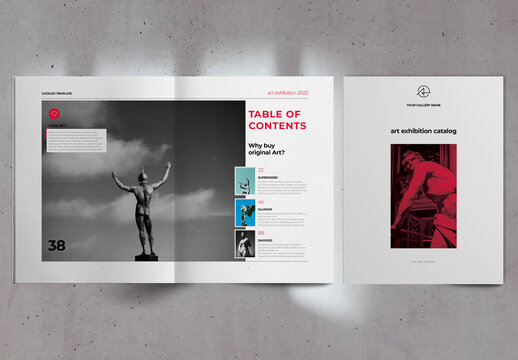 Art Exhibition Catalog Layout