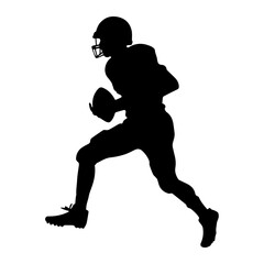 football player silhouette illustration 