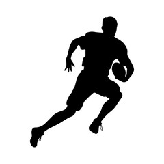 football player silhouette illustration 