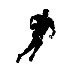 football player silhouette illustration 