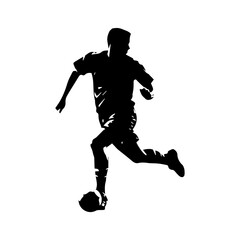Fototapeta na wymiar football player silhouette illustration 