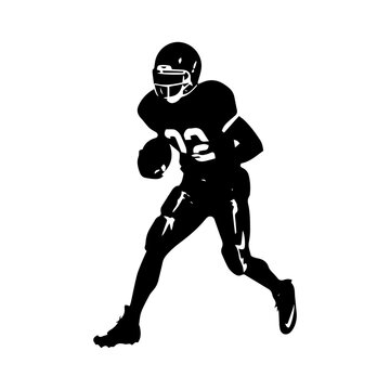 recommend clip art: football player silhouette illustration 