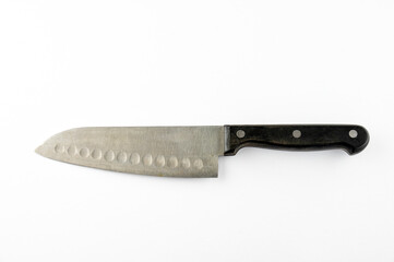 Santoku Knife isolated on white background