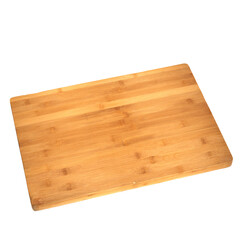 3d illustration of wooden cutting board isolated on transparent background