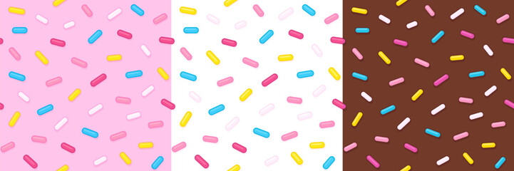 Sugar sprinkles pattern set