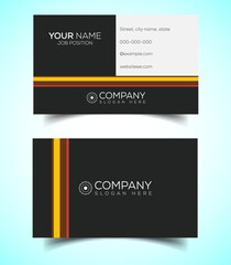 Fototapeta premium Creative and modern corporate business card template