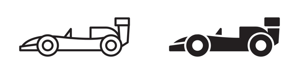 Race car icon. Simple design. Vector illustration.