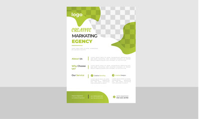 Modern creative business flyer template. 