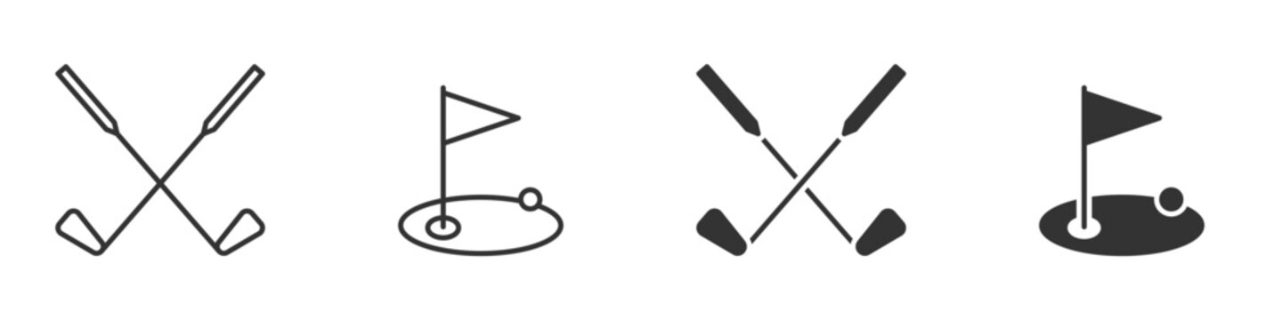 Golf club icon. Vector illustration.