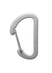 Simple carbine hook isolated on white background, including clipping path