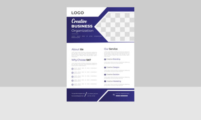 Professional business flyer template. 