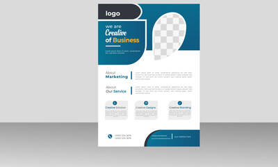 Creative Business Flyer Design Template. 