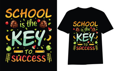 Back to school t-shirt design, first day at school , hundred days of School, typography t-shirt design for kids.