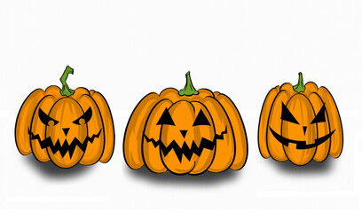 Halloween pumpkins Jack-o'lantern