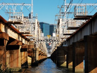 阪急沿線とオフィスビル