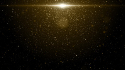 Obraz premium Particles gold event awards trailer titles cinematic concert openers end credit background