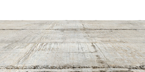 3d illustration of concrete floor isolated on transparent background, seen by human eye