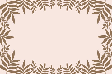 Illustration Vector Graphic of Aesthetic Nature Background Template. Simple and Minimalist Border Template.