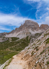 Fototapeta na wymiar .Summer amazing view of italian dolomites