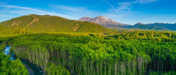 landscape with mountains