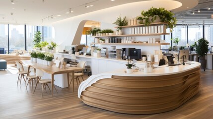 Fototapeta premium Office Co Working Space Design, Generative AI