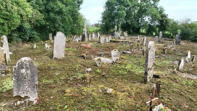old abandoned graveyard