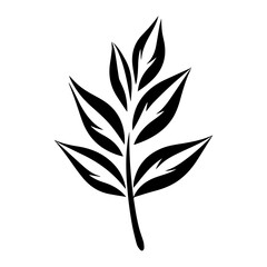 Fototapeta na wymiar leaf silhouette illustration 