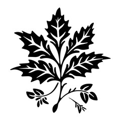 leaf silhouette illustration 