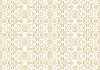 Line art pattern asian style banner background