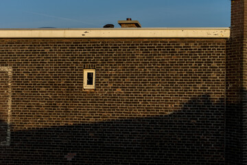 Netherlands, Delft, facade of a redwall