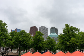 Netherlands, Hague, City skyline of Den Haag