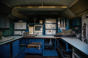 Old military radio communication equipment