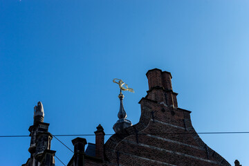 Netherlands, Delft, the gable on top of a building