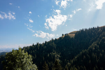 untere lushütte schweizer hügel berge