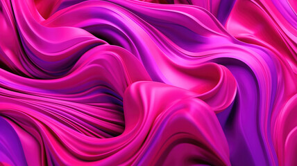 Obraz premium Pink undulating lines shape a colorful theoretical foundation. Generative ai