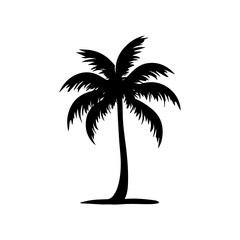 palm tree silhouette illustration 