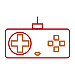 Obraz premium This icon is used on websites, apps or other media to indicate that the content is related to a game on a game console. This icon helps the user to quickly identify the type of game or platform being 