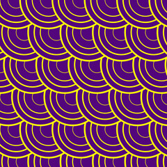 Seamless vector pattern of scale circles for printing on clothes, wrapping paper, bed linen, websites