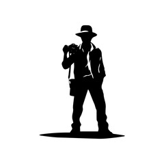 photographer silhouette illustration 
