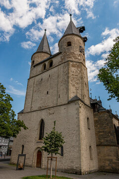 08-07-2023 - Goslar, Harz, Germany. Here we see St. Jakobi church, originally a Romanesque parish church from the 11th century, converted into a Gothic hall church. Famous piet&aacute;