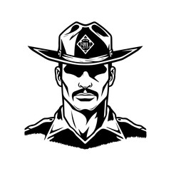 police officer silhouette illustration 