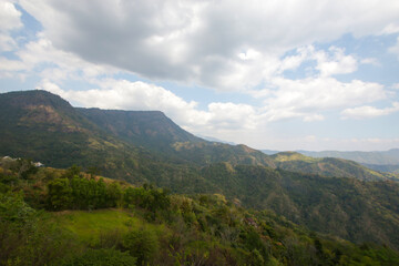 mountain and sky scenery thailand