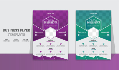 Modern and creative corporate business marketing agency multipurpose concept flyer design template