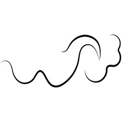 Outline  breath of wind.