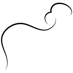 Outline  breath of wind.