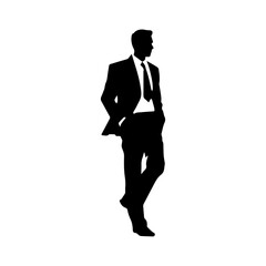 business person silhouette illustration 