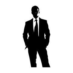 business person silhouette illustration 